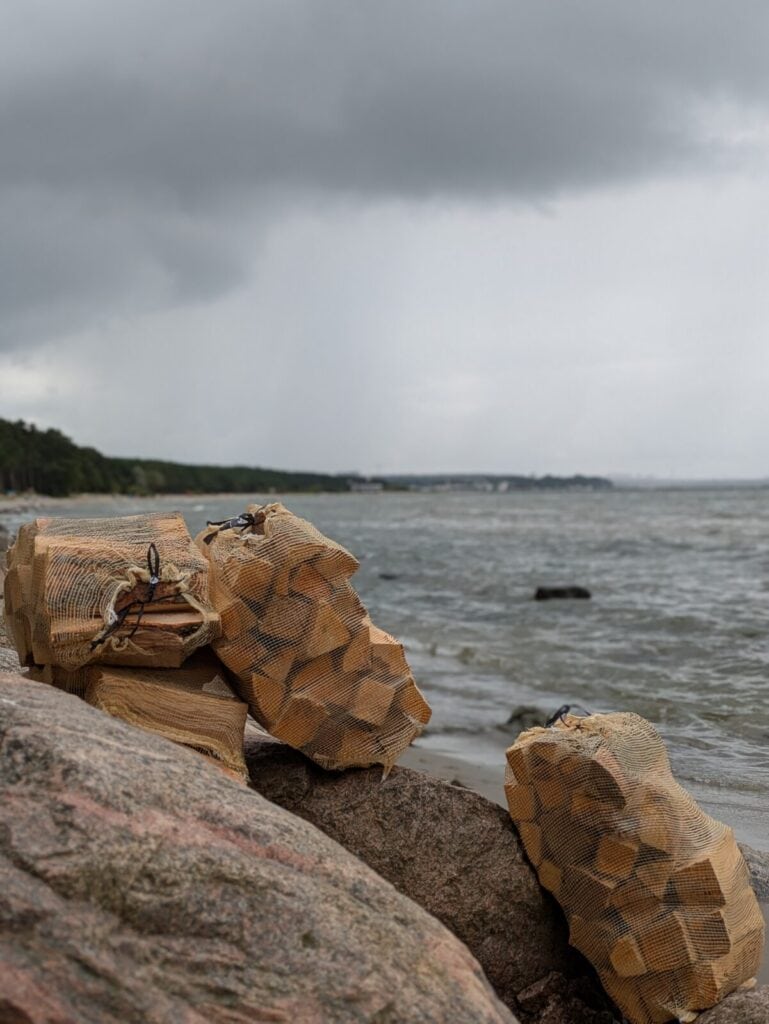 Kuivad kase küttepuud Lääne-Virumaa mererannas